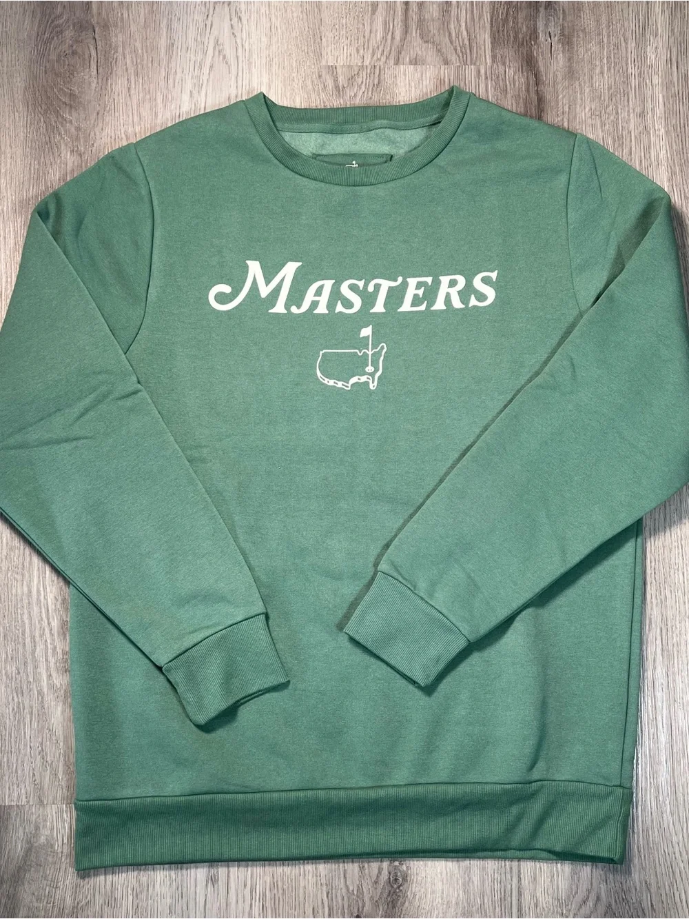 2026 Size L Masters Crew Neck Green Sweatshirt Augusta National Golf Club Fleece